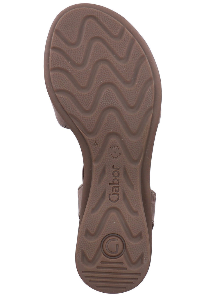 Gabor Sandalen Nubukleder Grau - surf4shoes