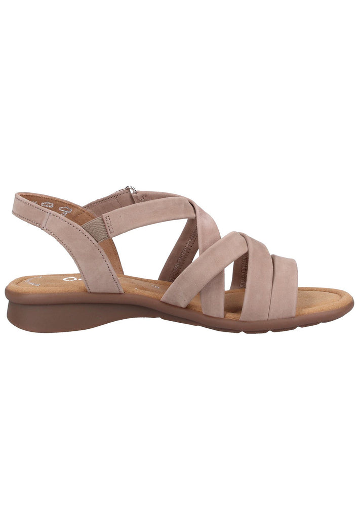 Gabor Sandalen Nubukleder Beige - surf4shoes