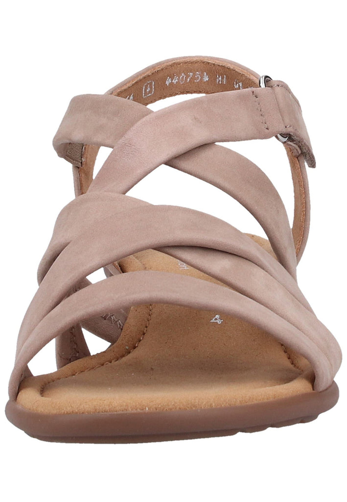 Gabor Sandalen Nubukleder Beige - surf4shoes