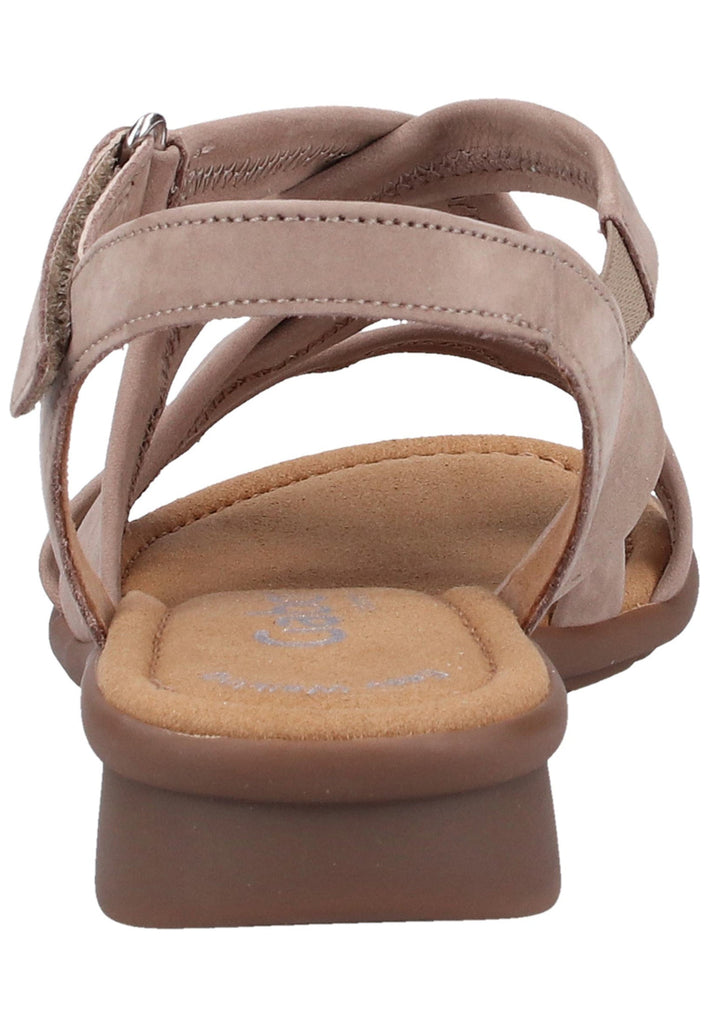 Gabor Sandalen Nubukleder Beige - surf4shoes