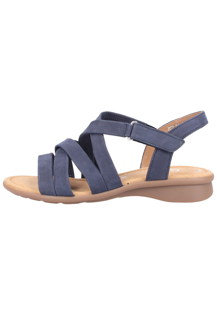 Gabor Sandalen Nubukleder Dunkelblau - surf4shoes