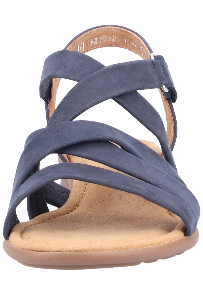 Gabor Sandalen Nubukleder Dunkelblau - surf4shoes