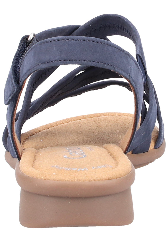 Gabor Sandalen Nubukleder Dunkelblau - surf4shoes