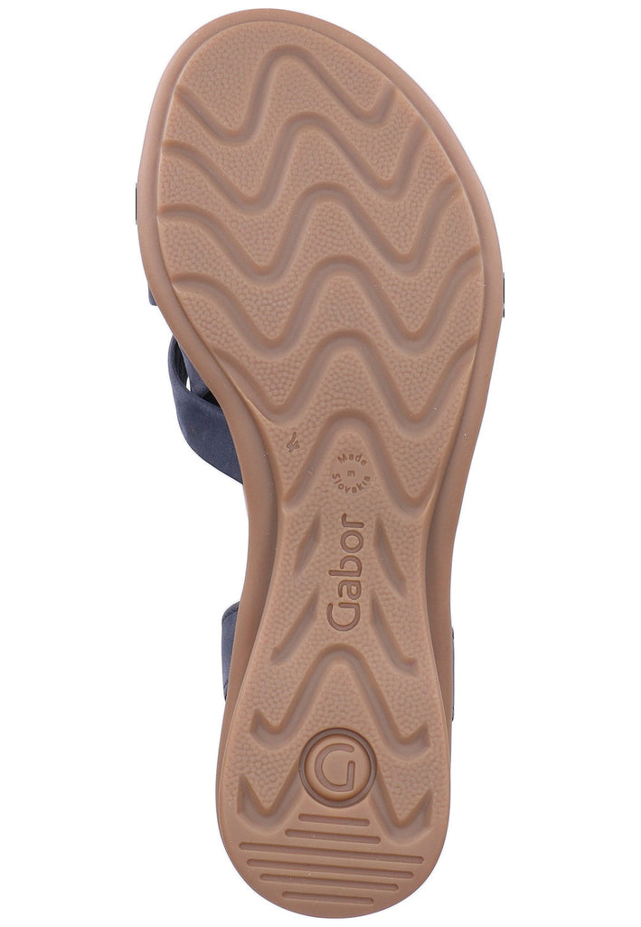 Gabor Sandalen Nubukleder Dunkelblau - surf4shoes