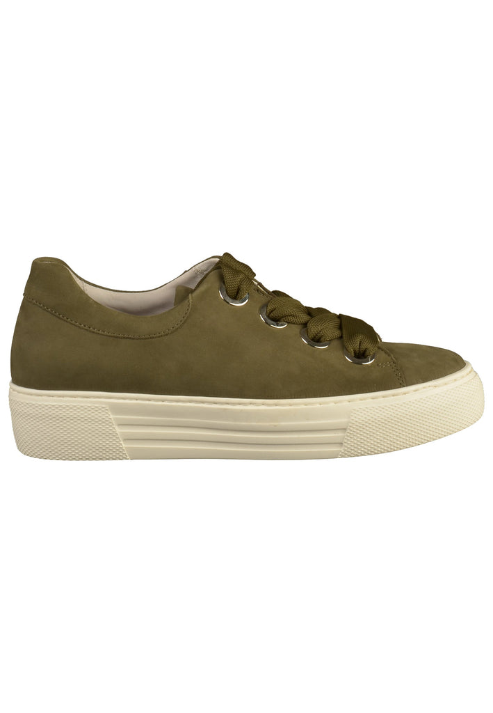 Gabor Sneaker Nubukleder Oliv - surf4shoes