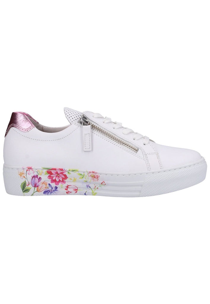 Gabor Sneaker Nappaleder Weiß - surf4shoes