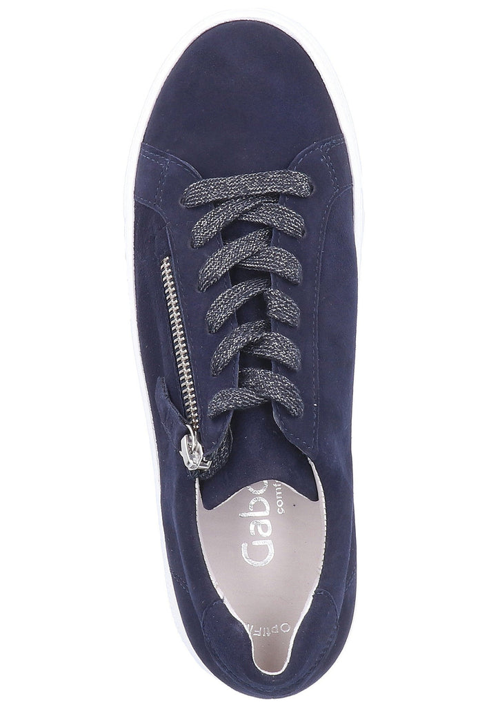 Gabor Sneaker Leder Blau - surf4shoes