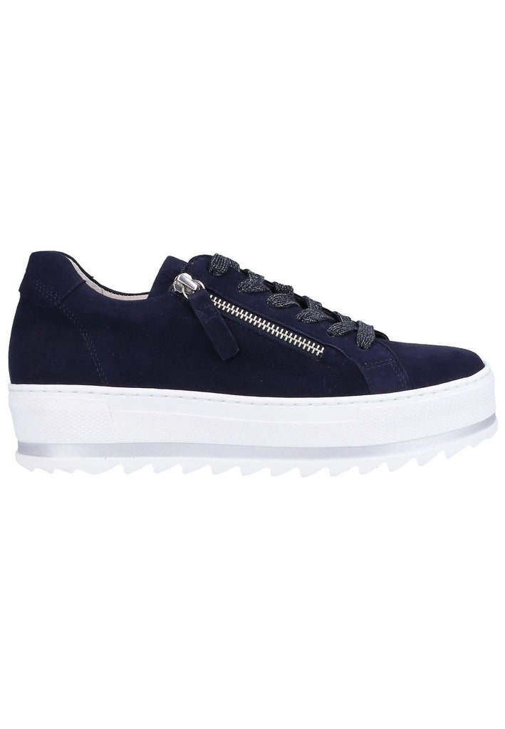 Gabor Sneaker Leder Blau - surf4shoes