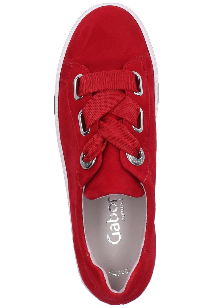 Gabor Sneaker Leder Rot - surf4shoes