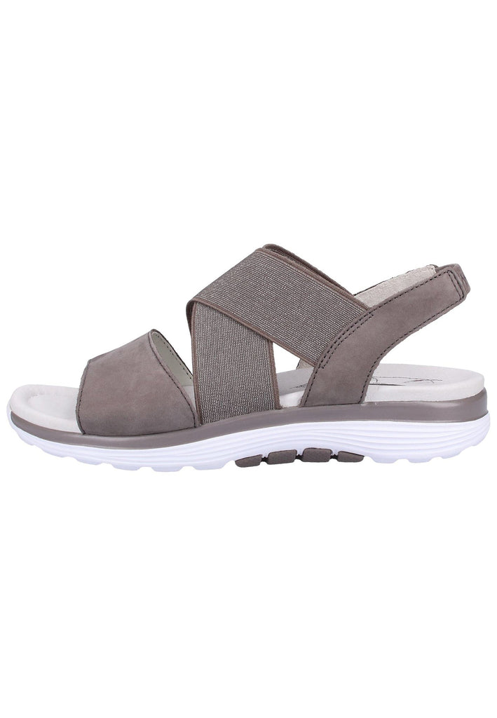 Gabor Sandalen Nubukleder Grau - surf4shoes