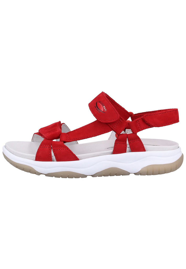 Gabor Sandalen Nubukleder Rot - surf4shoes