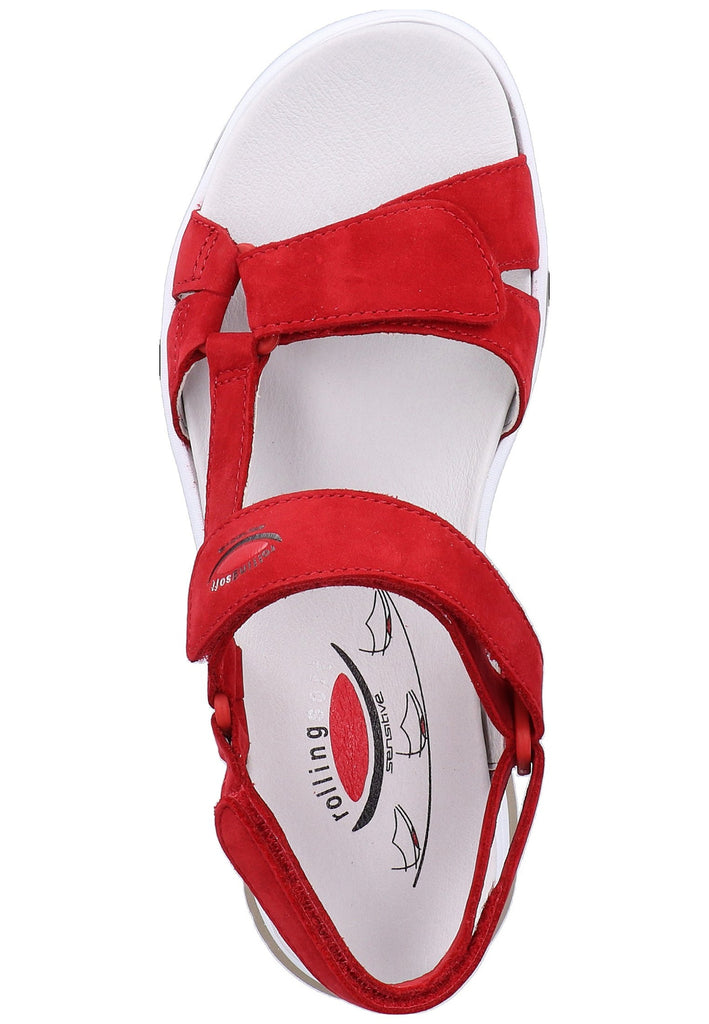 Gabor Sandalen Nubukleder Rot - surf4shoes