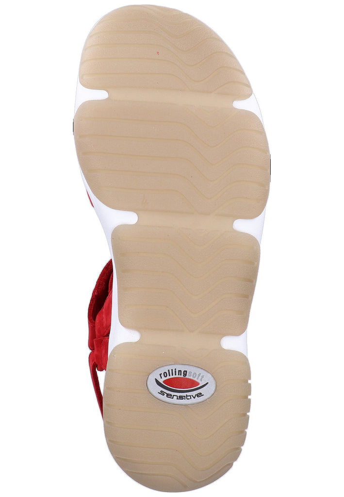 Gabor Sandalen Nubukleder Rot - surf4shoes