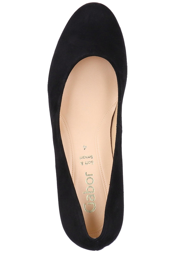 Gabor Pumps Leder Schwarz - surf4shoes