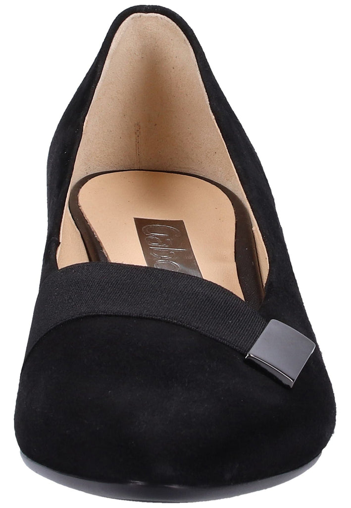 Gabor Pumps Leder Schwarz - surf4shoes
