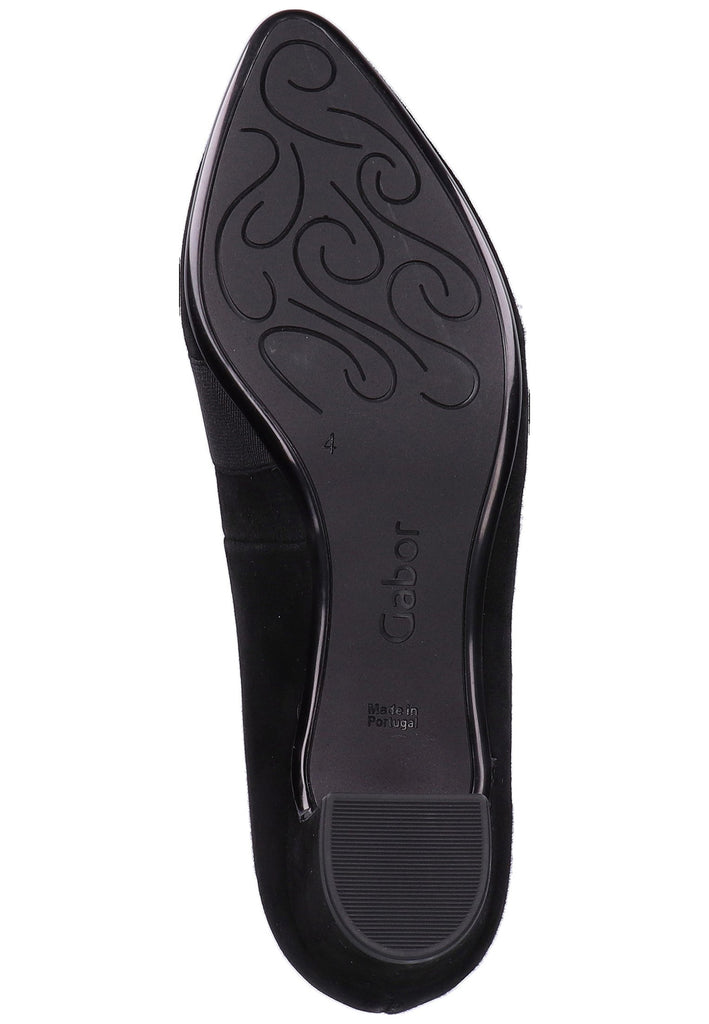 Gabor Pumps Leder Schwarz - surf4shoes