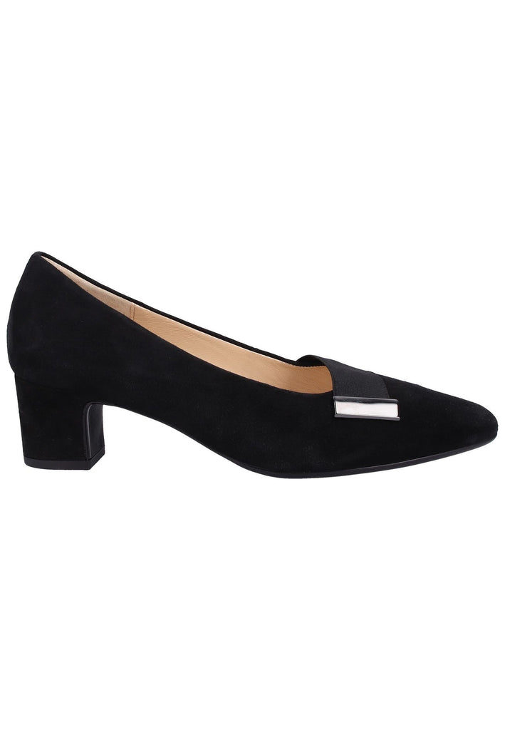 Gabor Pumps Leder Schwarz - surf4shoes