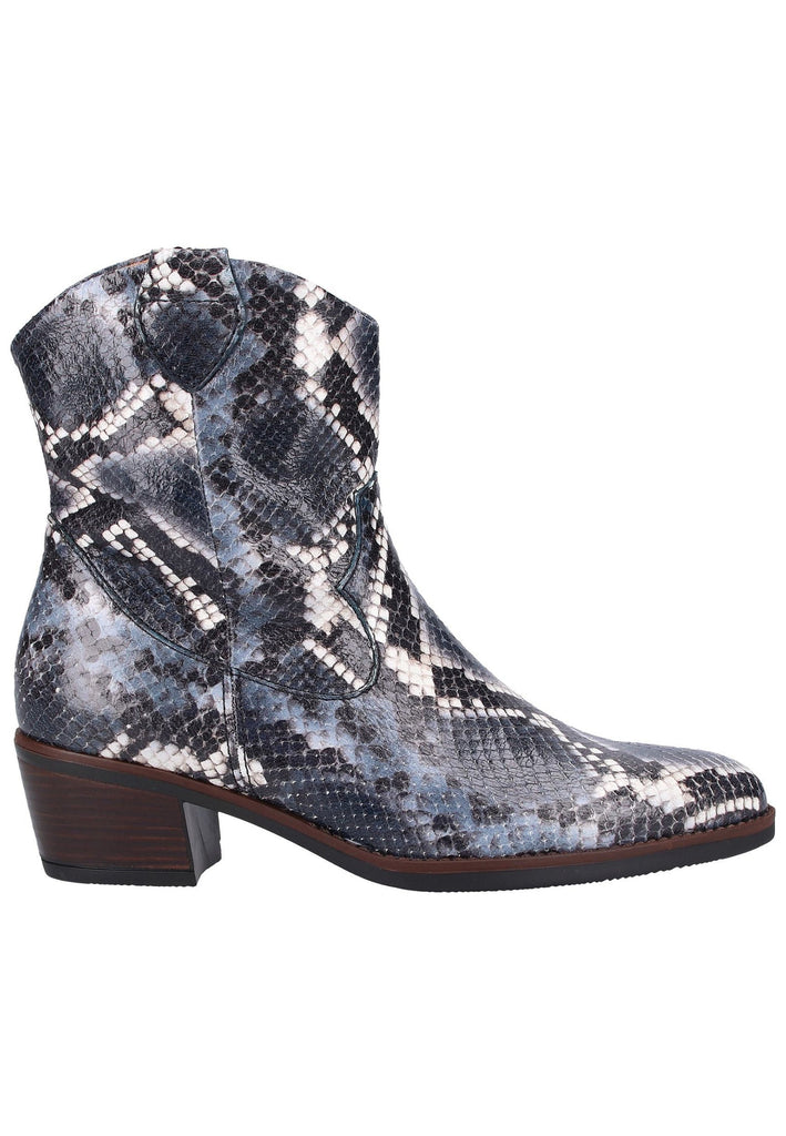 Gabor Stiefelette Leder Blau - surf4shoes