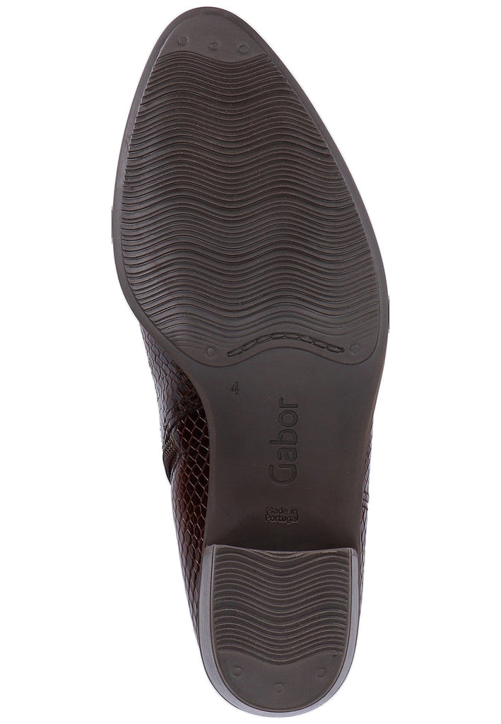 Gabor Stiefelette Leder Dunkelbraun - surf4shoes