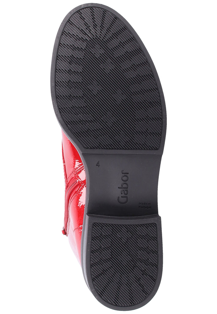 Gabor Stiefelette Leder Rot - surf4shoes