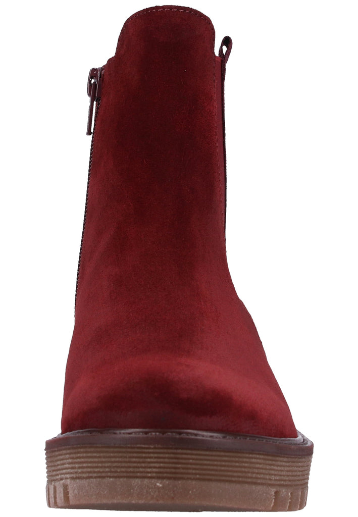 Gabor Stiefelette Veloursleder Dunkelrot - surf4shoes