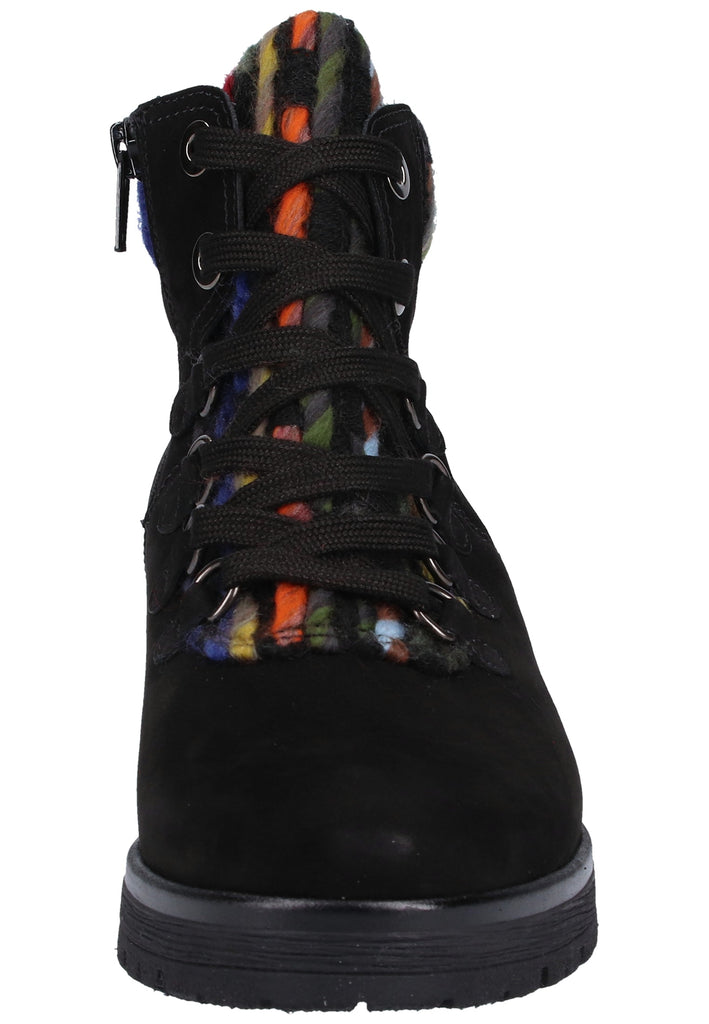Gabor Stiefelette Nubukleder Schwarz - surf4shoes