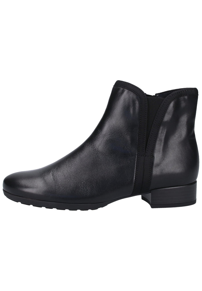 Gabor Stiefelette Glattleder Schwarz - surf4shoes