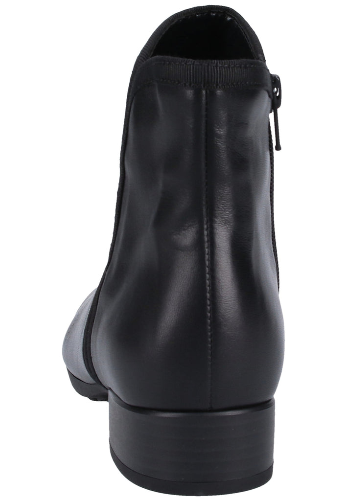 Gabor Stiefelette Glattleder Schwarz - surf4shoes