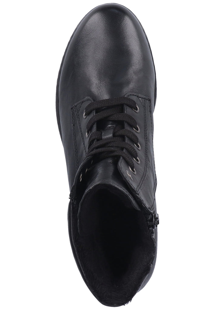 Gabor Stiefelette Leder Schwarz Warmfutter - surf4shoes