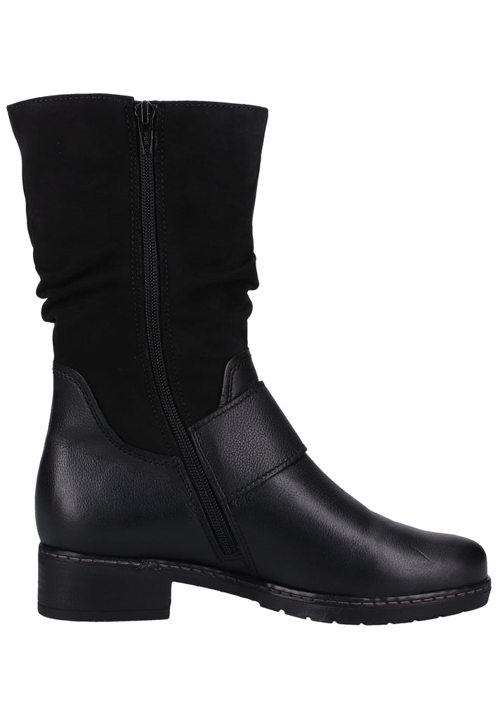 Gabor Stiefel Nubukleder Schwarz Warmfutter - surf4shoes