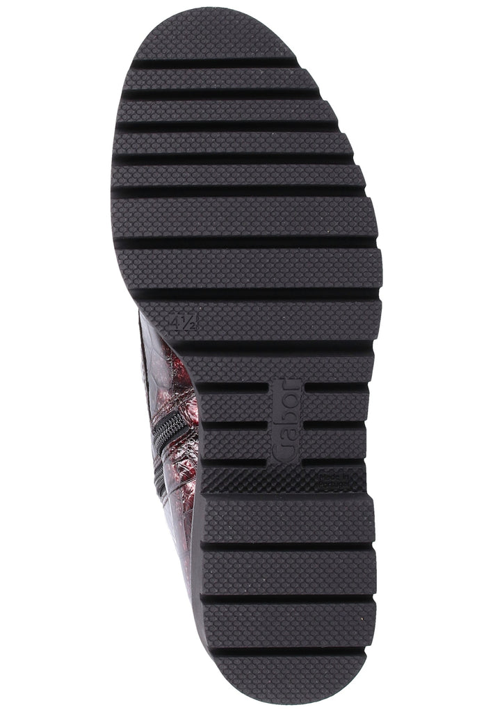 Gabor Stiefelette Leder Bordeaux - surf4shoes