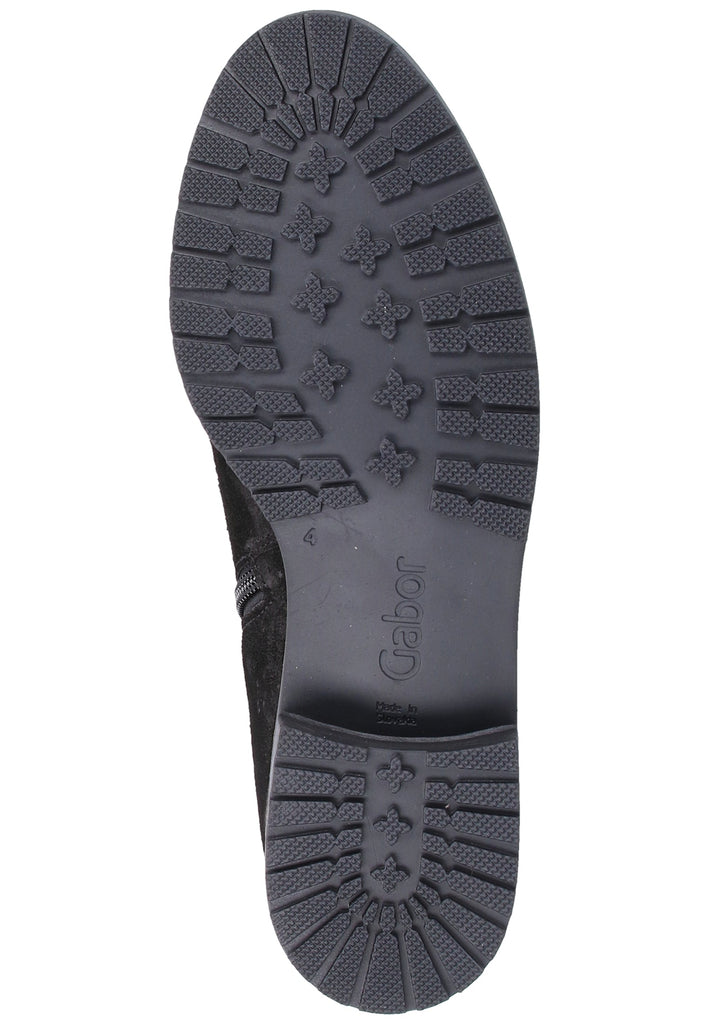 Gabor Stiefelette Leder Schwarz - surf4shoes