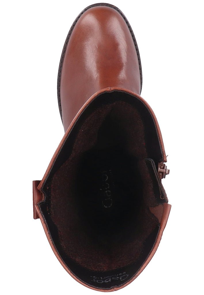 Gabor Stiefel Glattleder Dunkelbraun Warmfutter - surf4shoes