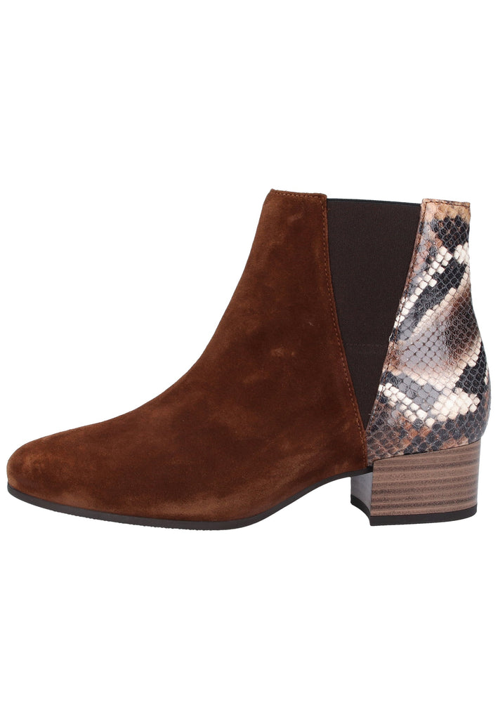 Gabor Stiefelette Veloursleder Dunkelbraun - surf4shoes