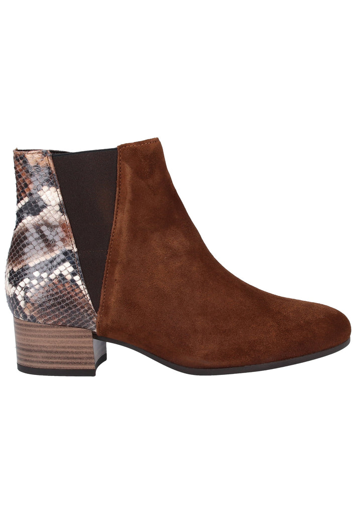 Gabor Stiefelette Veloursleder Dunkelbraun - surf4shoes