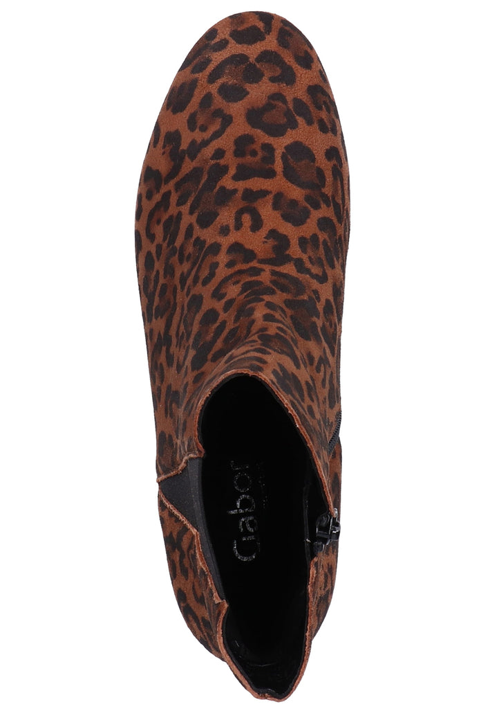 Gabor Stiefelette Veloursleder Braun - surf4shoes
