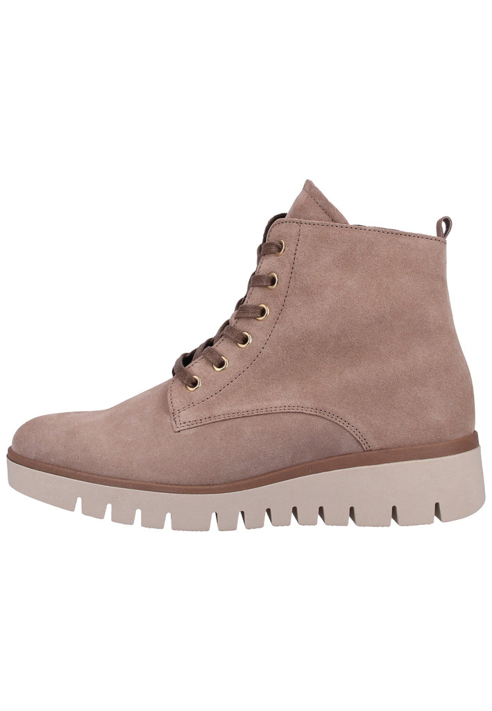 Gabor Stiefelette Veloursleder Hellbraun Warmfutter - surf4shoes