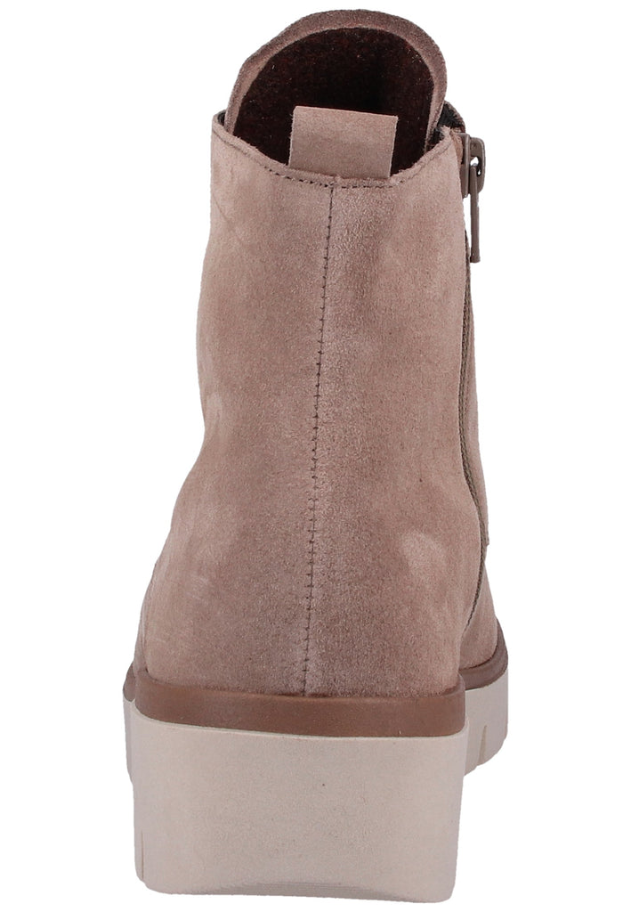 Gabor Stiefelette Veloursleder Hellbraun Warmfutter - surf4shoes