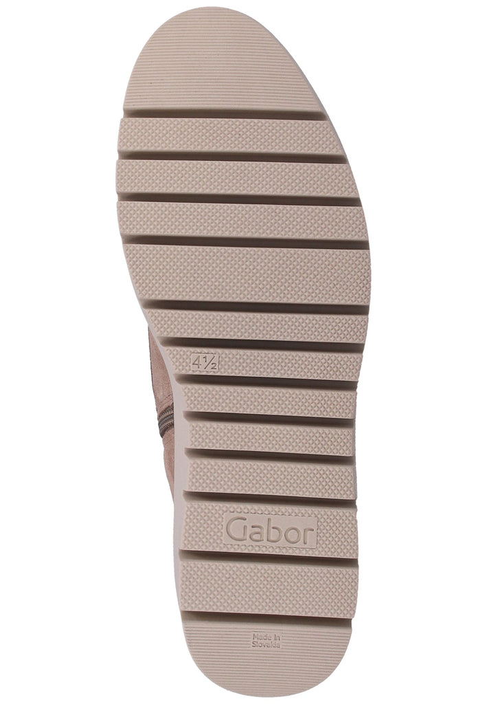 Gabor Stiefelette Veloursleder Hellbraun Warmfutter - surf4shoes