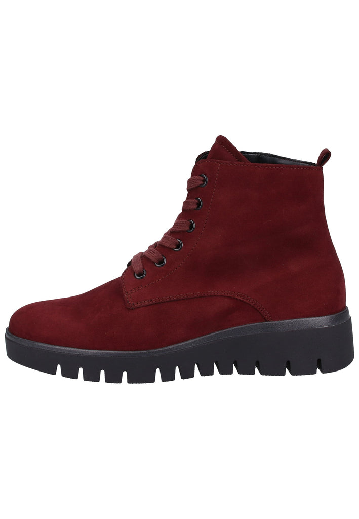 Gabor Stiefelette Veloursleder Dunkelrot - surf4shoes