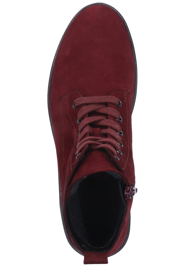 Gabor Stiefelette Veloursleder Dunkelrot - surf4shoes