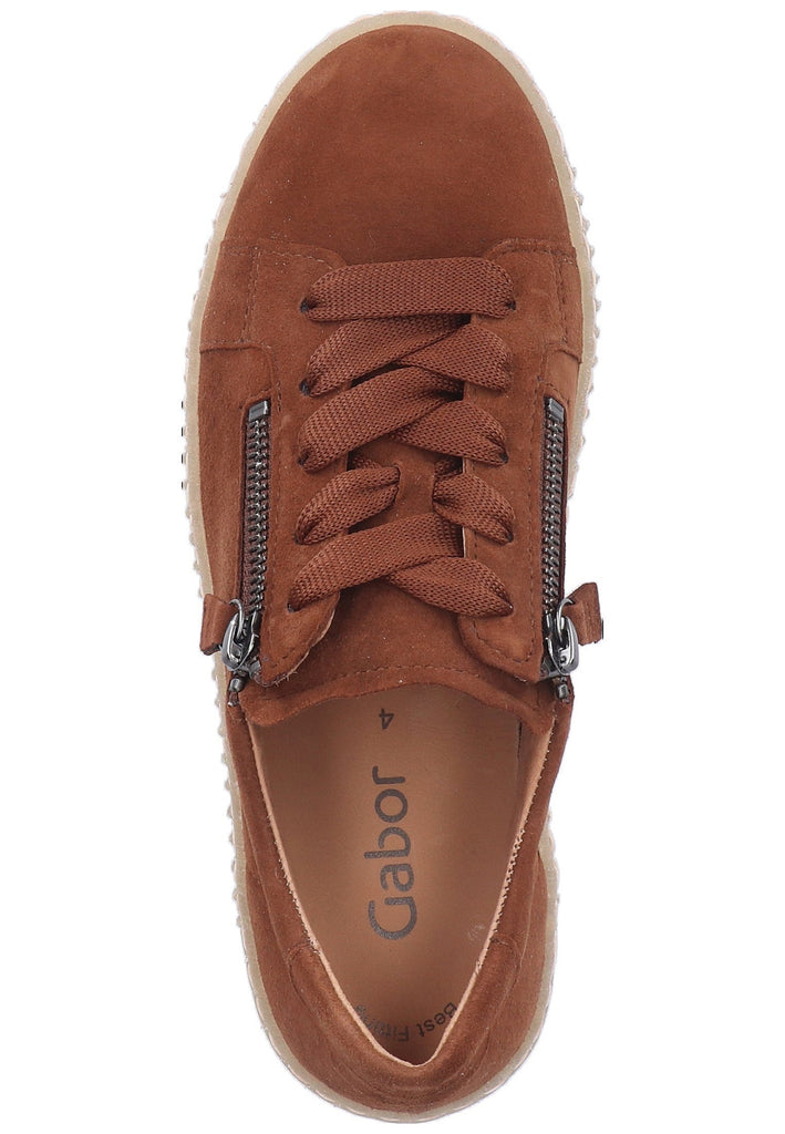 Gabor Sneaker Veloursleder Braun - surf4shoes