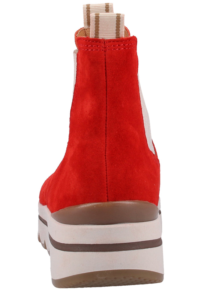 Gabor Stiefelette Veloursleder Rot - surf4shoes