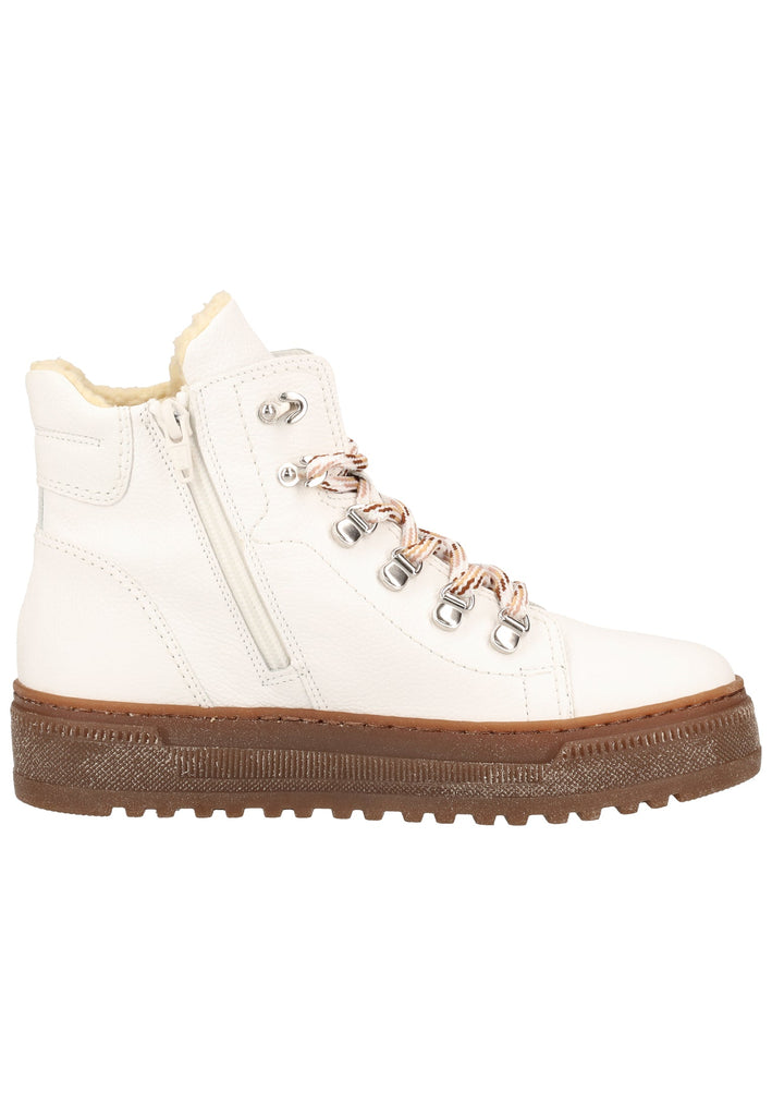 Gabor Stiefelette Leder Weiß Warmfutter - surf4shoes