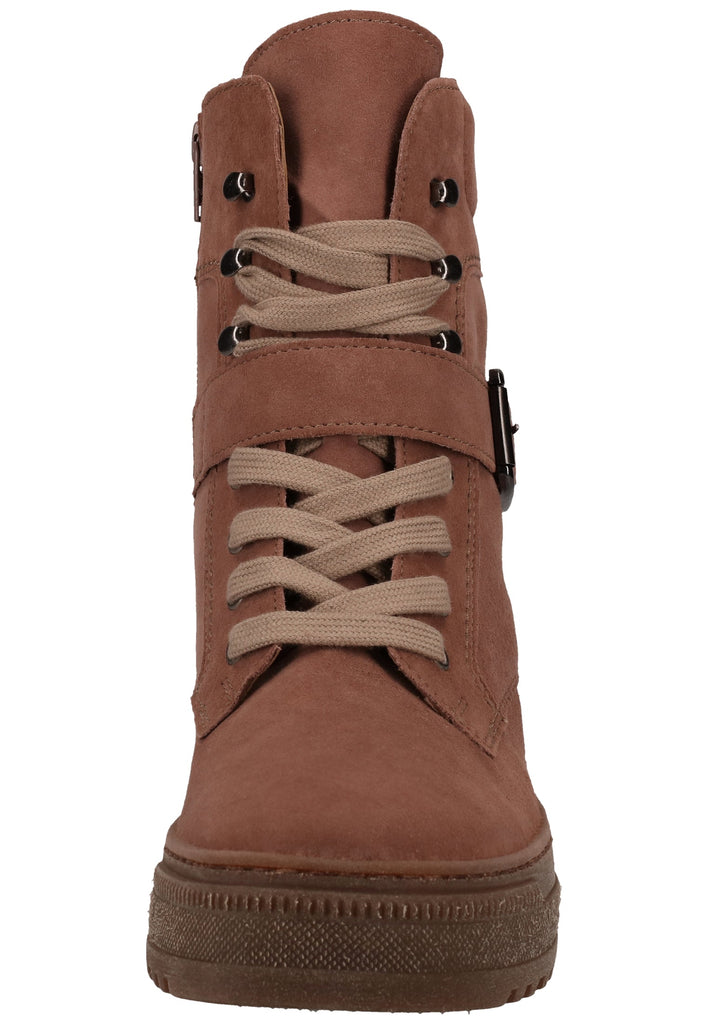 Gabor Stiefelette Veloursleder Dunkelrosa - surf4shoes
