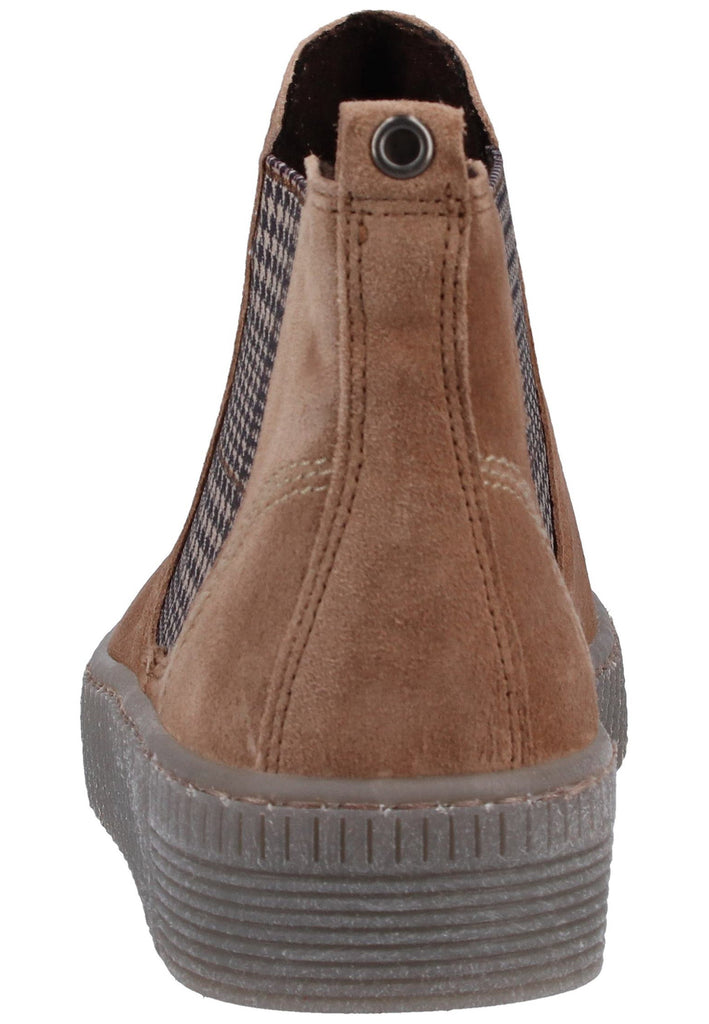 Gabor Stiefelette Veloursleder Hellbraun - surf4shoes