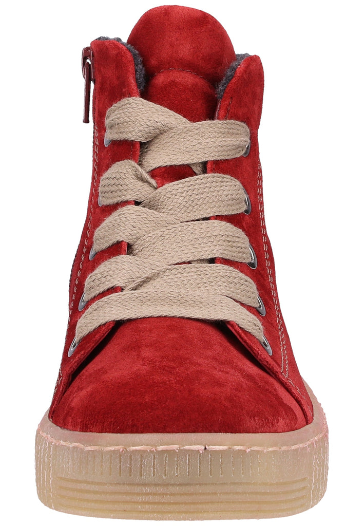 Gabor Stiefelette Veloursleder Dunkelrot - surf4shoes