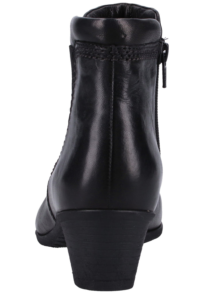 Gabor Stiefelette Leder Schwarz - surf4shoes