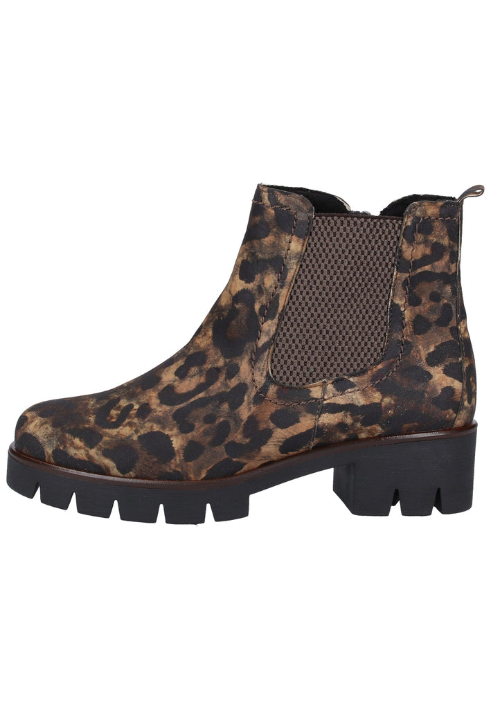 Gabor Stiefelette Veloursleder Leopard - surf4shoes