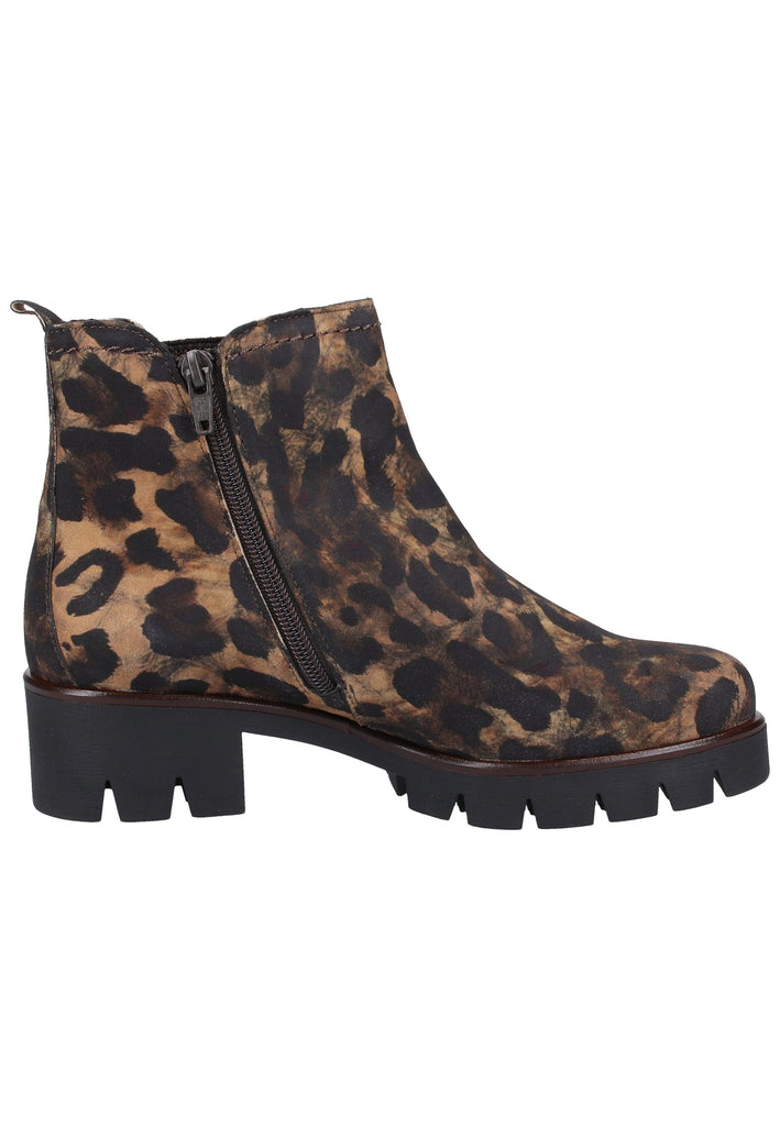 Gabor Stiefelette Veloursleder Leopard - surf4shoes
